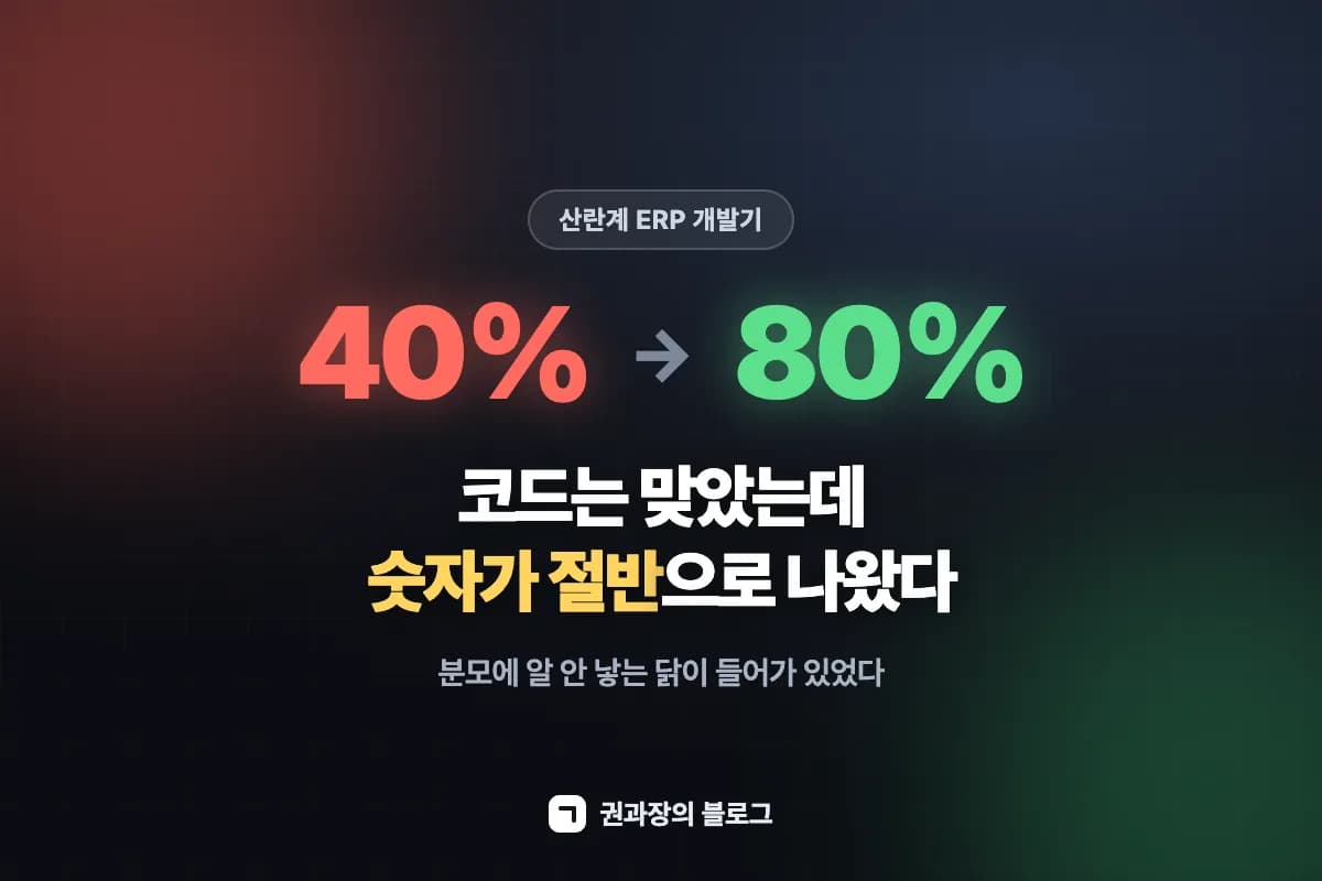 산란율이 40%에서 80%로 바뀐 산란계 ERP 개발기 썸네일